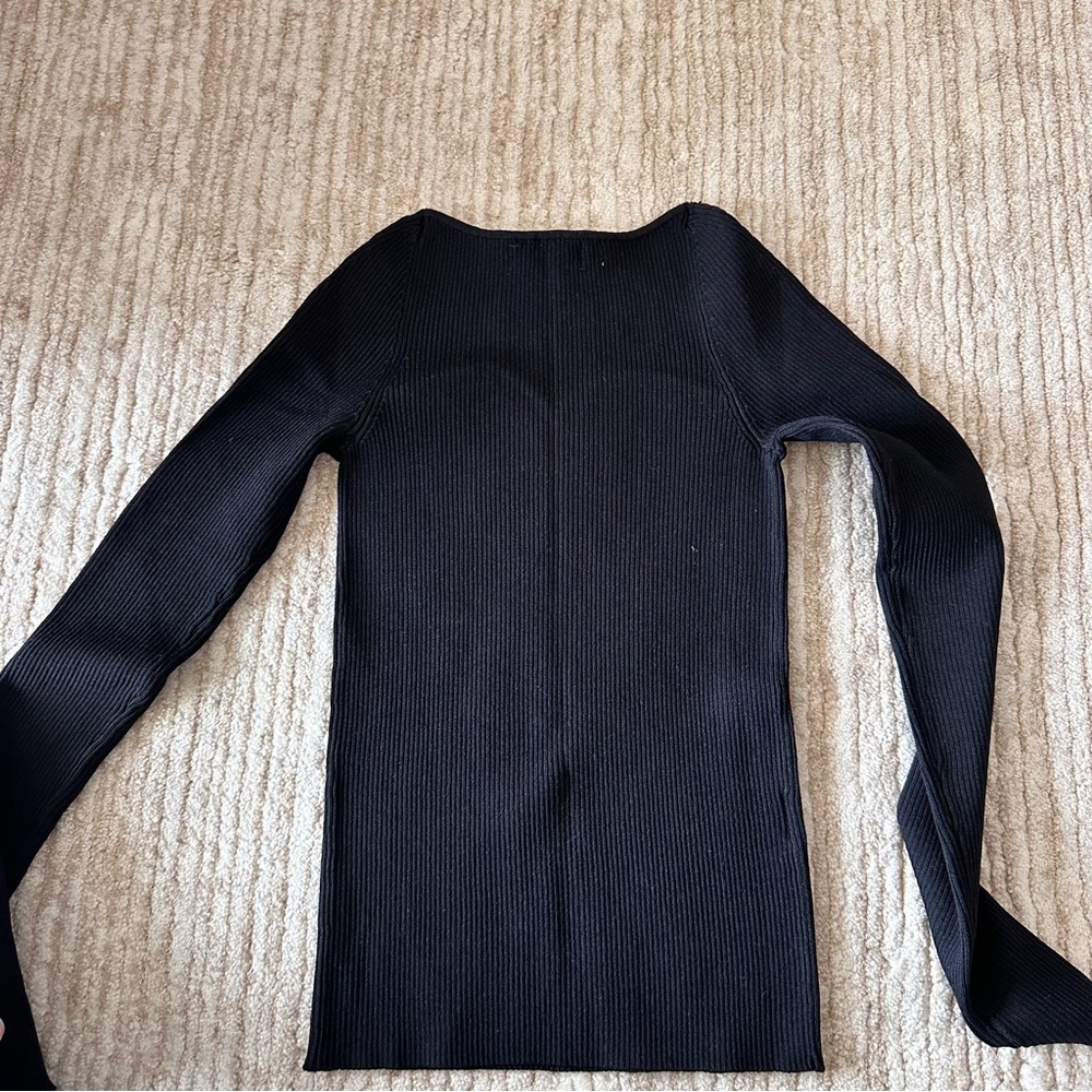 Mango Fitted Rib-Knit Sweater - Picture 3 of 4